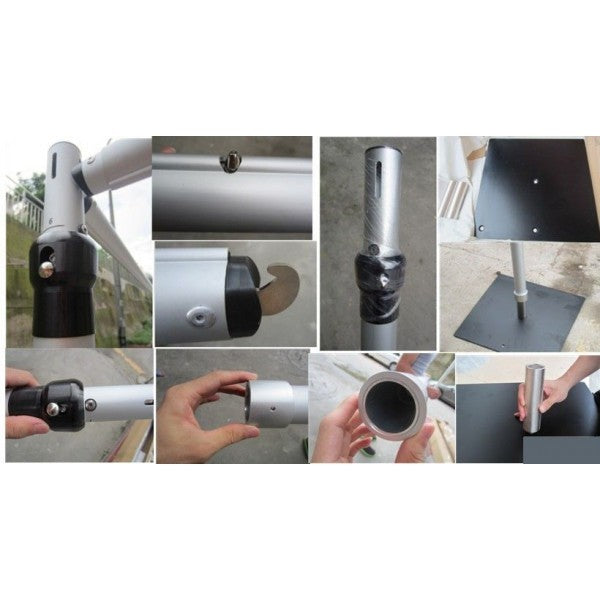 Curved Crossbar & Backdrop Stand Package - Pipe and Drape (3x3m)