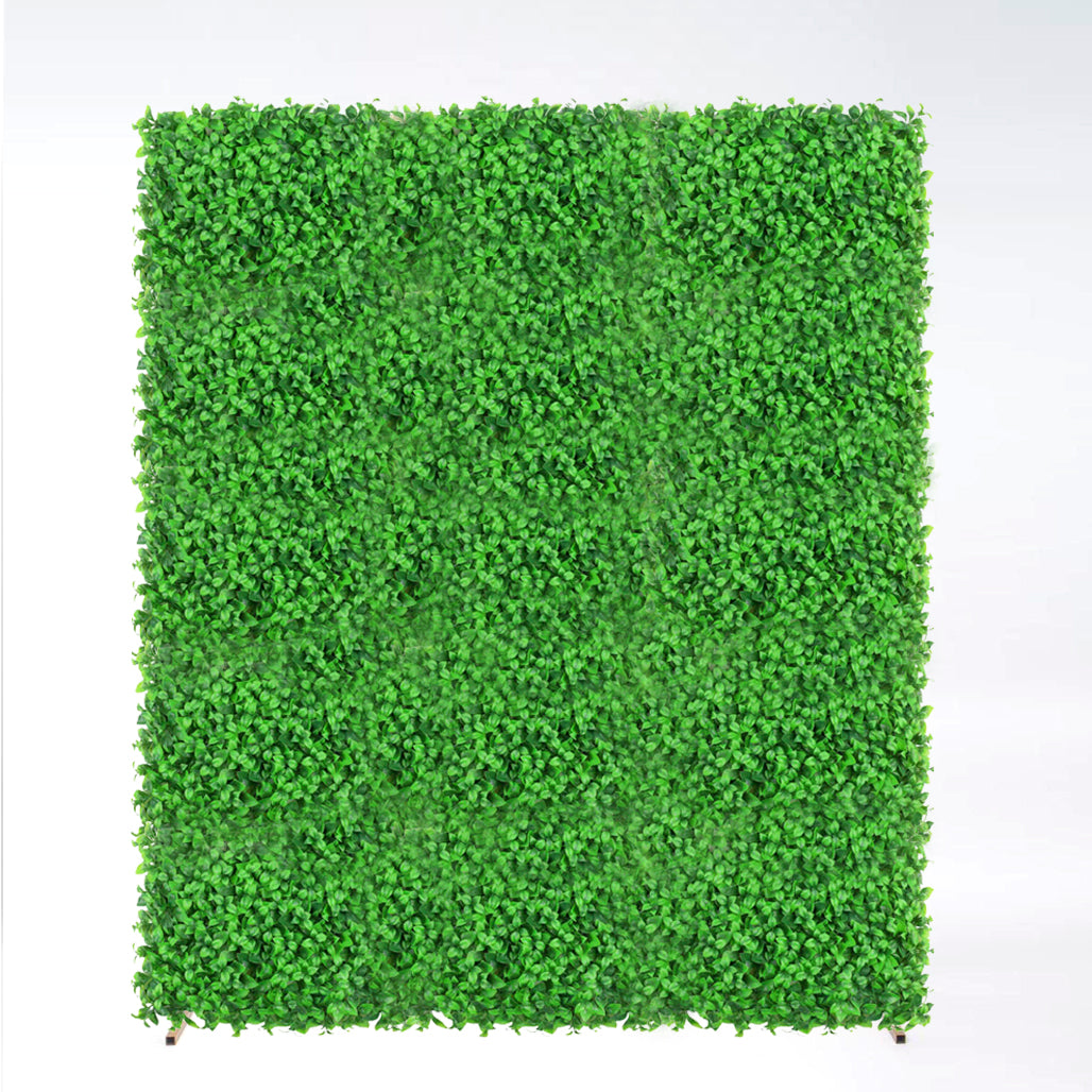 Box Hedge Greenery Wall + Gold Mesh Frame Freestanding Package (2m x 1.8m)