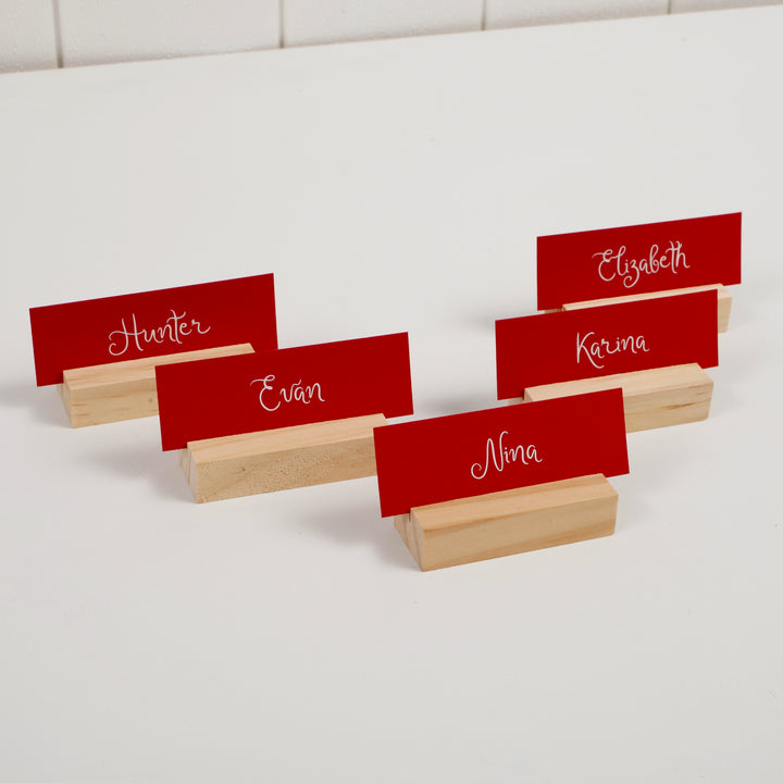 Wooden Card Holder - 7cm, 5 holders