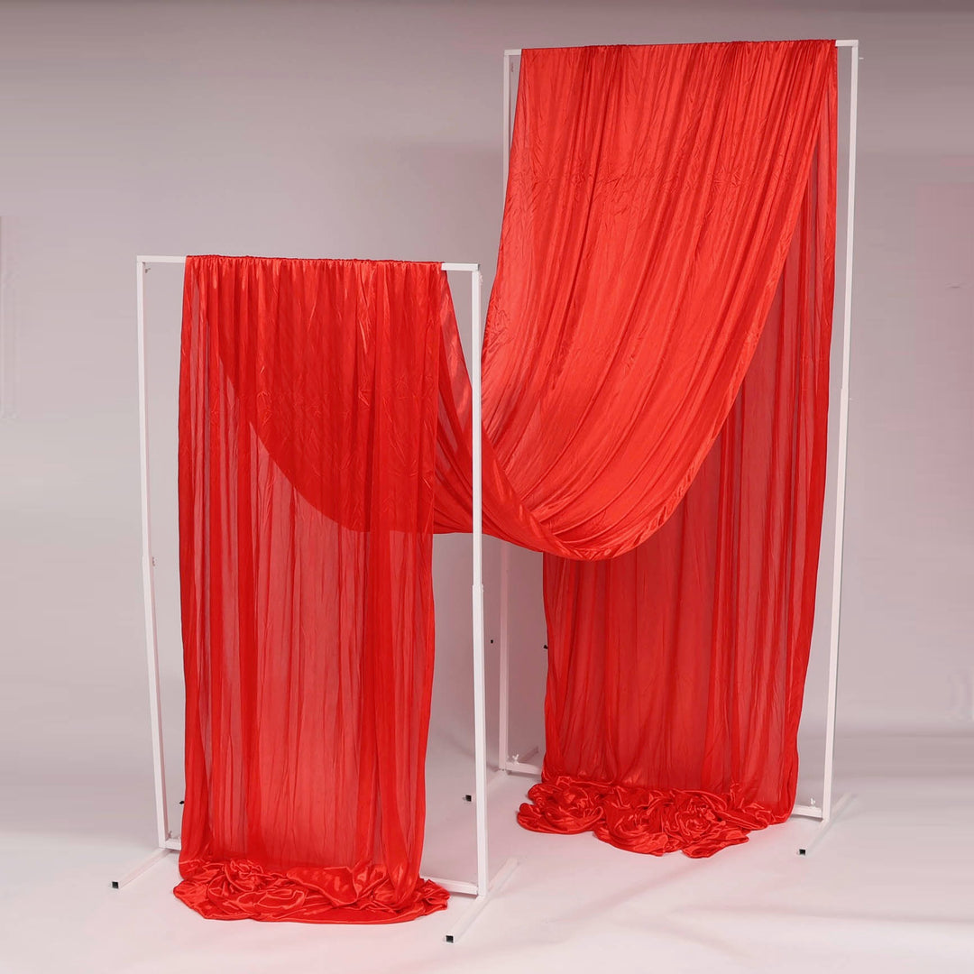 Ceiling Drape Ice Silk Satin - Red (10m)