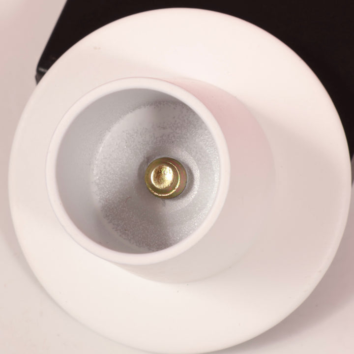 Metal Taper Candle Holder - Small - White