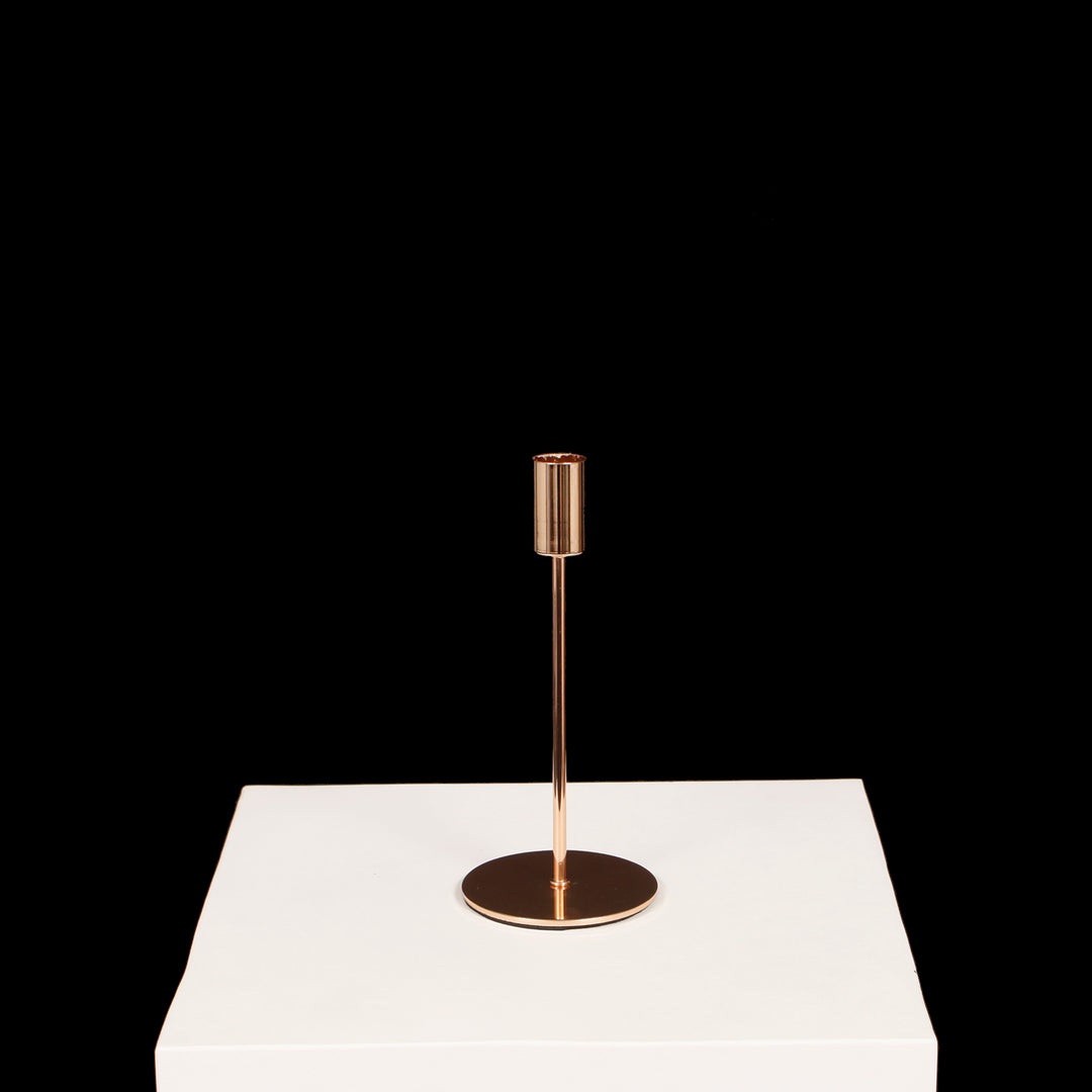 Taper Candle Holders - Gold 8cm x 18cm