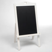 White Wooden Wedding Chalkboard Easel with Vintage Love Heart