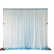 Chiffon Backdrop Curtain 3mx3m with Centre Split and Ties draping down