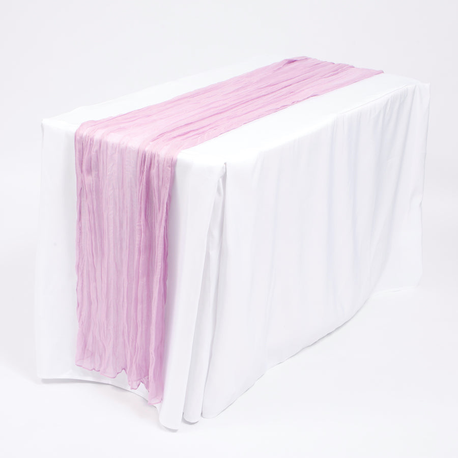 Cheesecloth Table Runner - Lavender