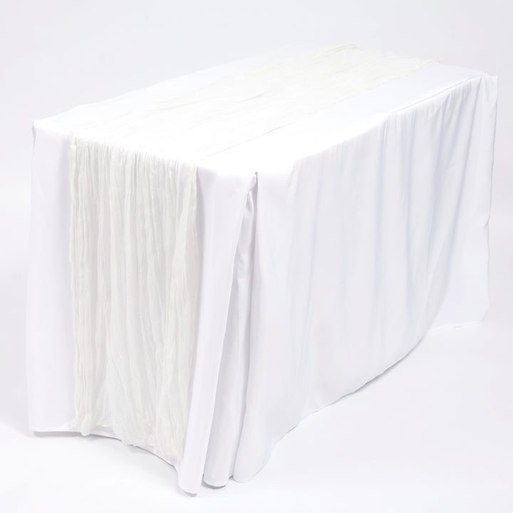 Cheesecloth Table Runner - White