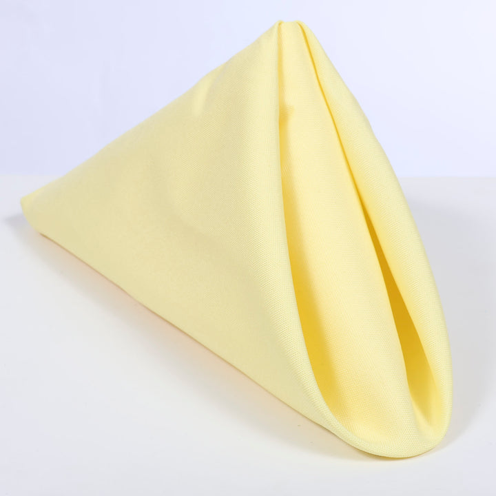 Cloth Napkins - Pale Yellow (50x50cm)