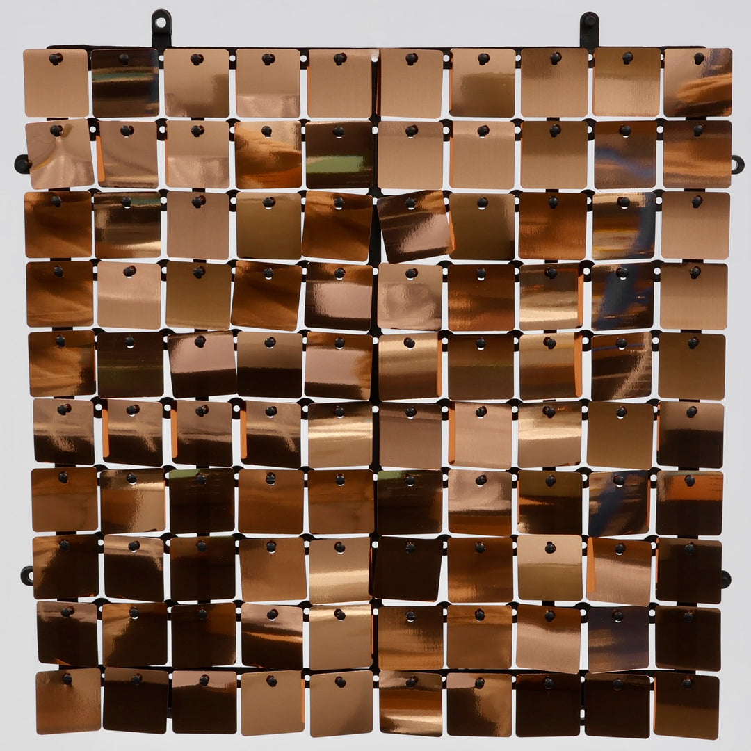 Sequin Shimmer Wall Backdrop Panels - Copper