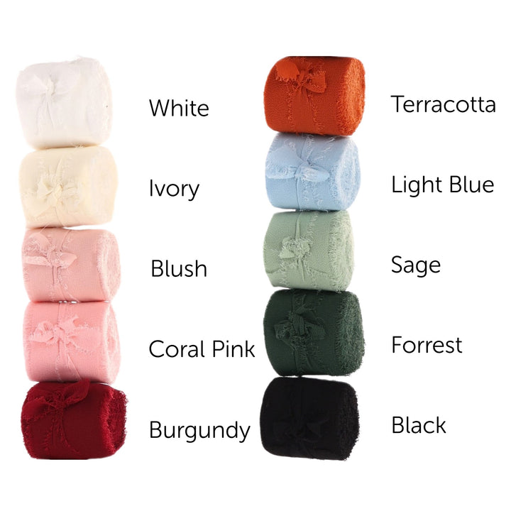 Chiffon Ribbon - Burgundy (4cmx4.5m)