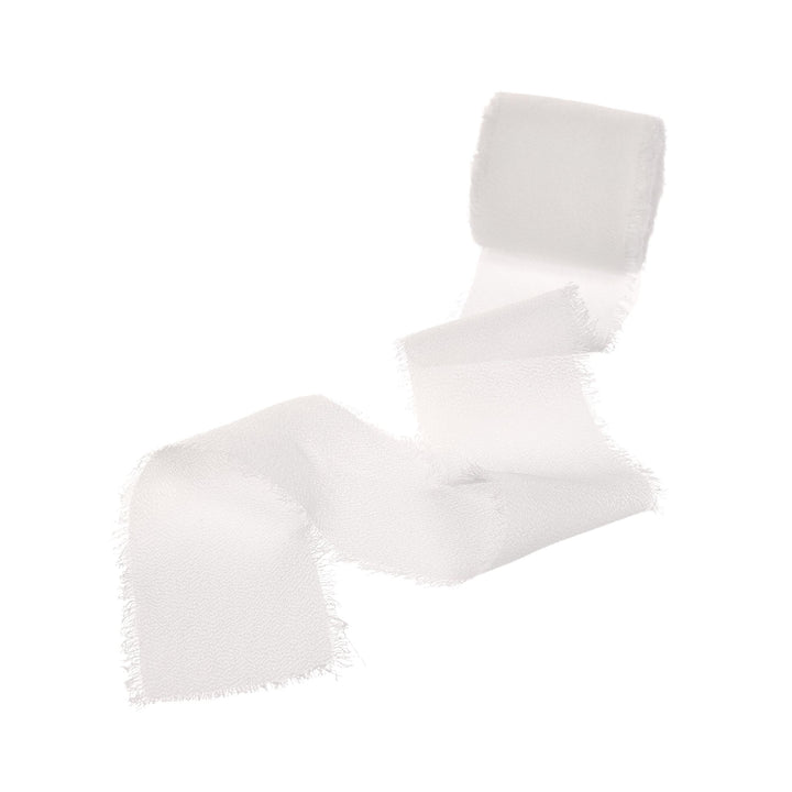Chiffon Ribbon - White (4cmx4.5m)