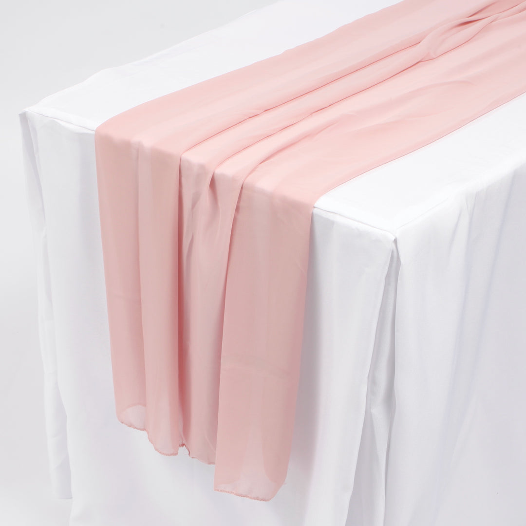 Chiffon Table Runner - Blush - 70x300cm