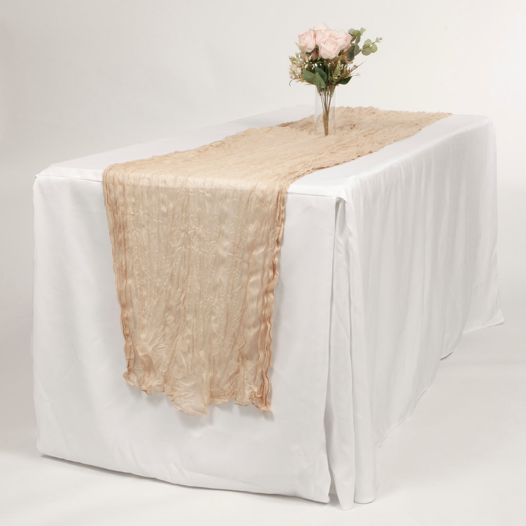 Cheesecloth Table Runner - Latte