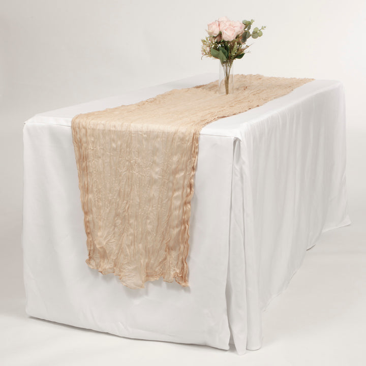 Cheesecloth Table Runner - Latte