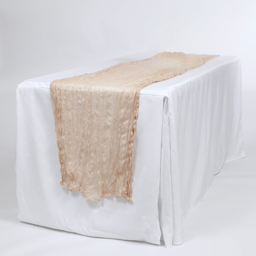 Cheesecloth Table Runner - Latte