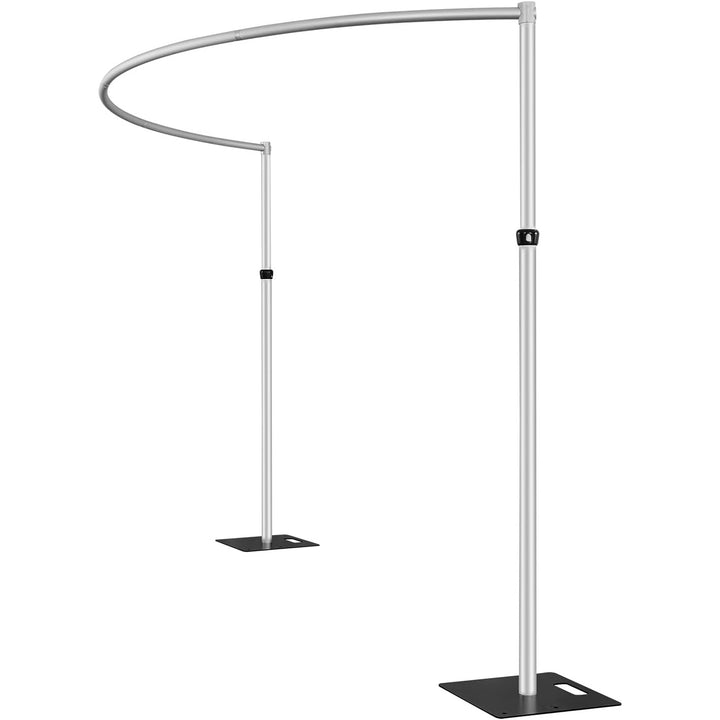 Curved Crossbar for Backdrop Stand - Pipe and Drape (3m wide) side view