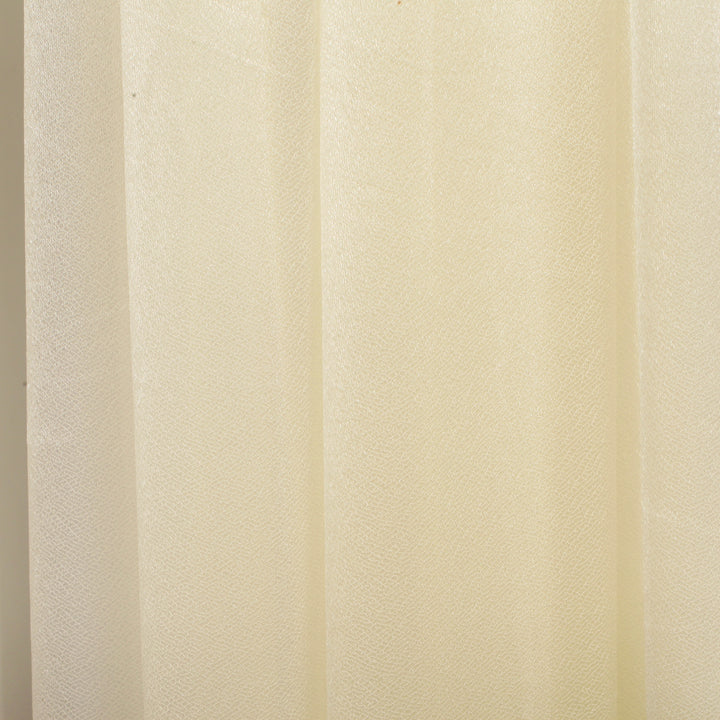 Ivory Chiffon Fabric 1.5mx30m - (Sheer Stretch Crepe Chiffon), close up of material