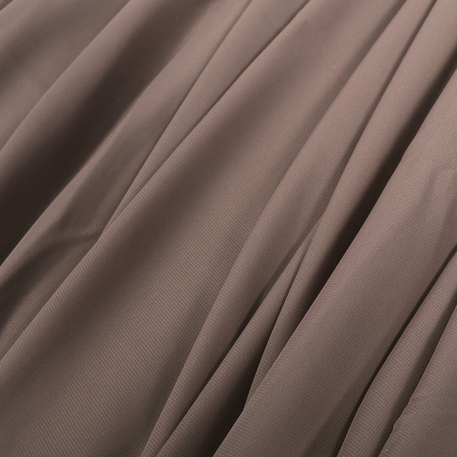 Chiffon Fabric 1.5x10m - Latte / Mocha, fabric bunched together