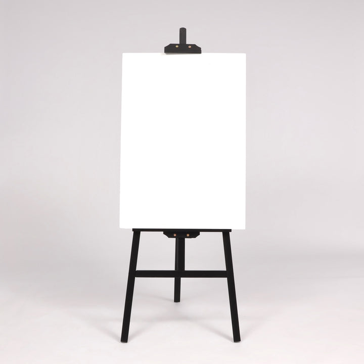 Timber Wedding Easel - Black (150cm), with A1 sign displayed