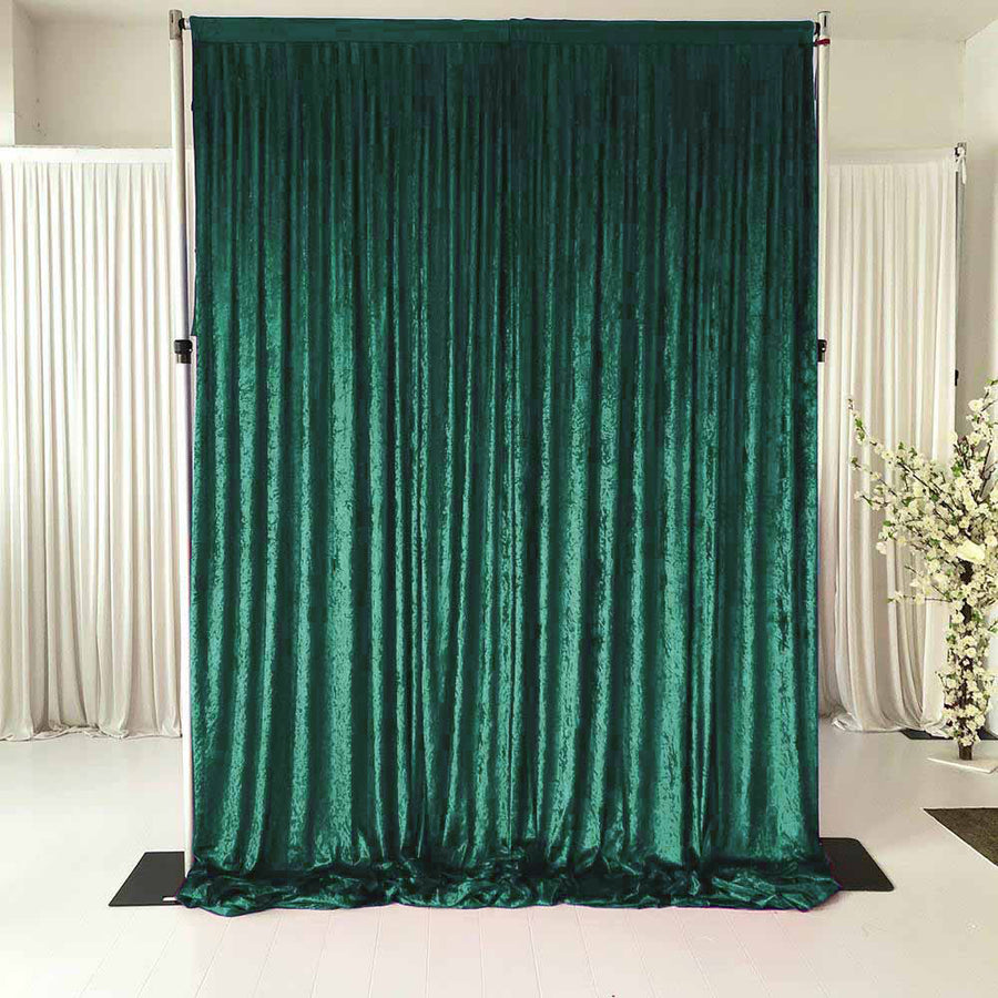 Emerald Green Velvet Backdrop Curtain - 3 meters length x 3 meters high