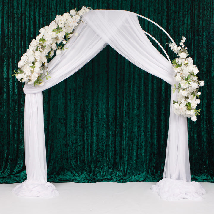 2pc Wedding Arch Flower Garland Set - White