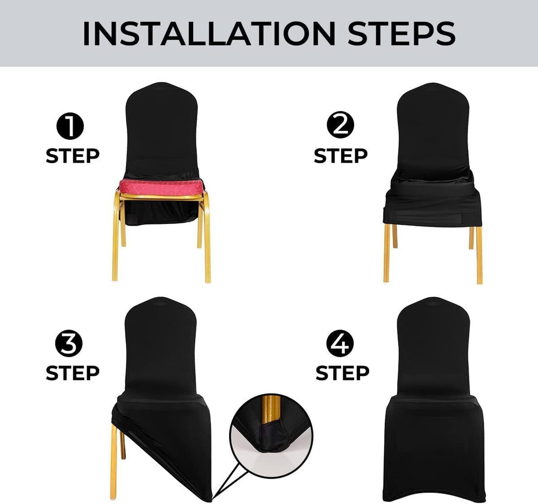 Lycra Chair Cover Installation Process