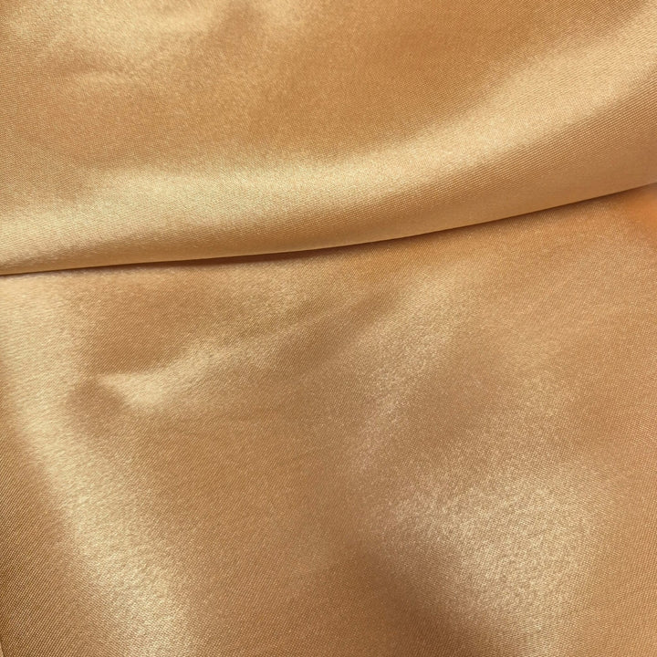 Gold Satin Tablecloth Swatch Close Up