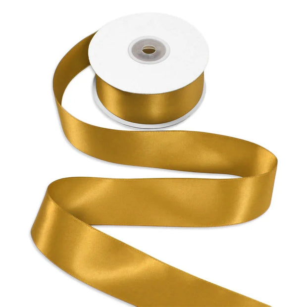 Satin Ribbon 5cm wide 22m Gold