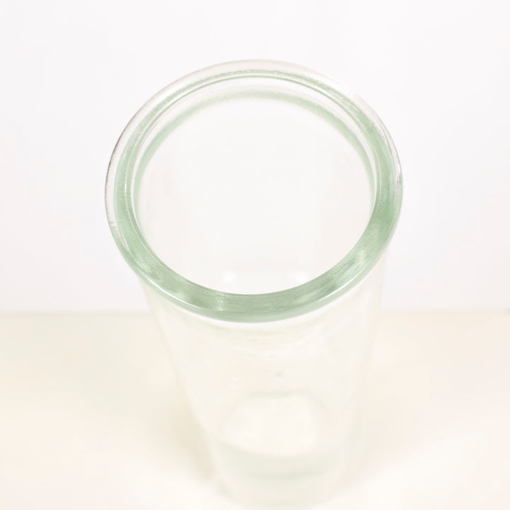 Glass Bud Vase - Plain (4.5x15cm) top close up