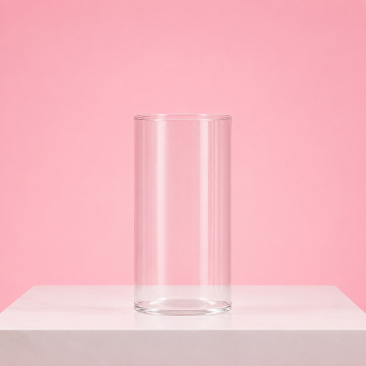 Glass Cylinder Vase (8x15cm)