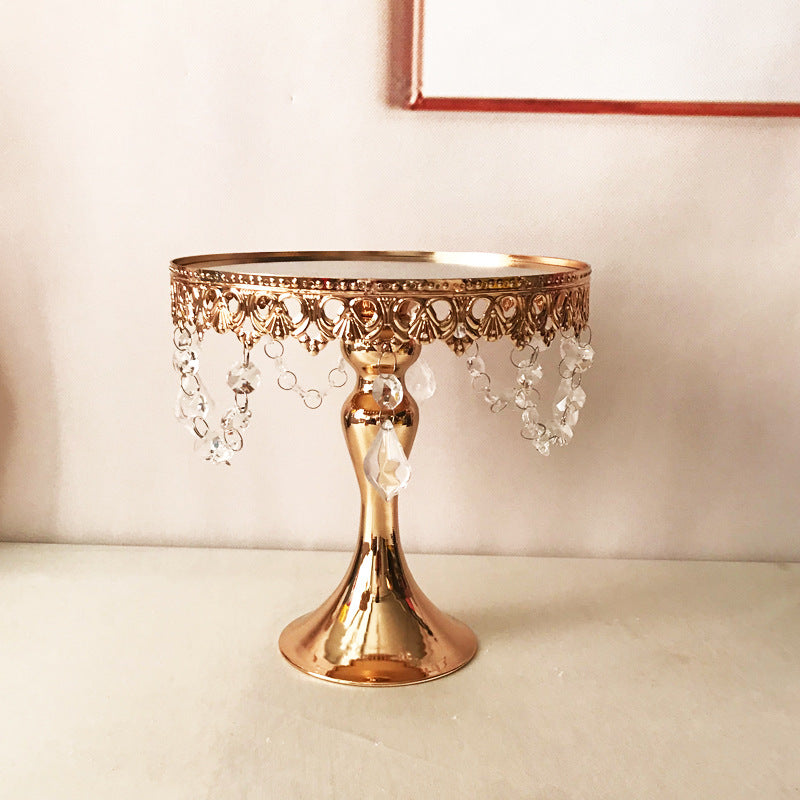 Gold Cake Stand 3 Piece Set. 20x20cm, 25x29cm, 30x39cm single piece  D