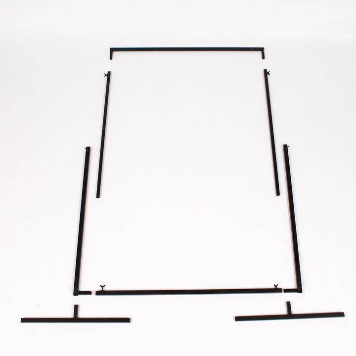 Height Adjustable Freestanding Stand Frame - Black (90cm wide x150cm high) assemblage