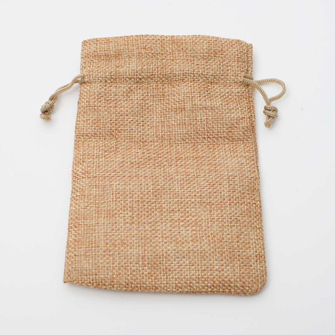 CLEARANCE Hessian Gift / Favour Bag - Gold