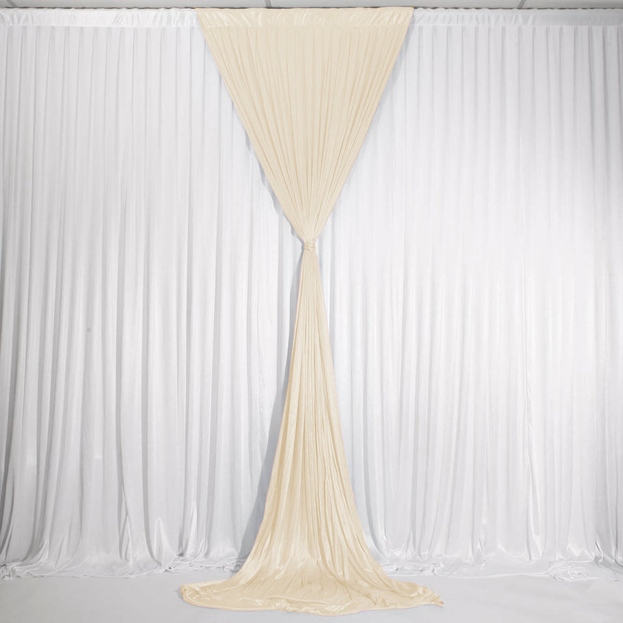 Shop Ivory Ice Silk Satin Backdrops | Luna Wedding & Event Supplies