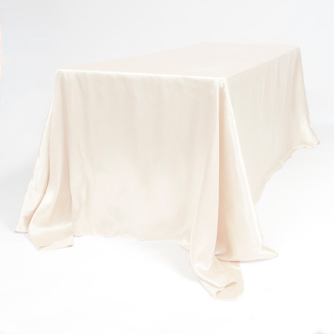 Satin Rectangle Tablecloth - Ivory (220x330cm)