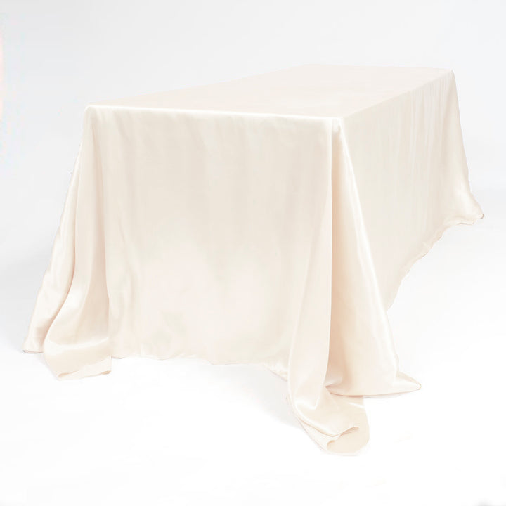 Satin Rectangle Tablecloth - Ivory (220x330cm)