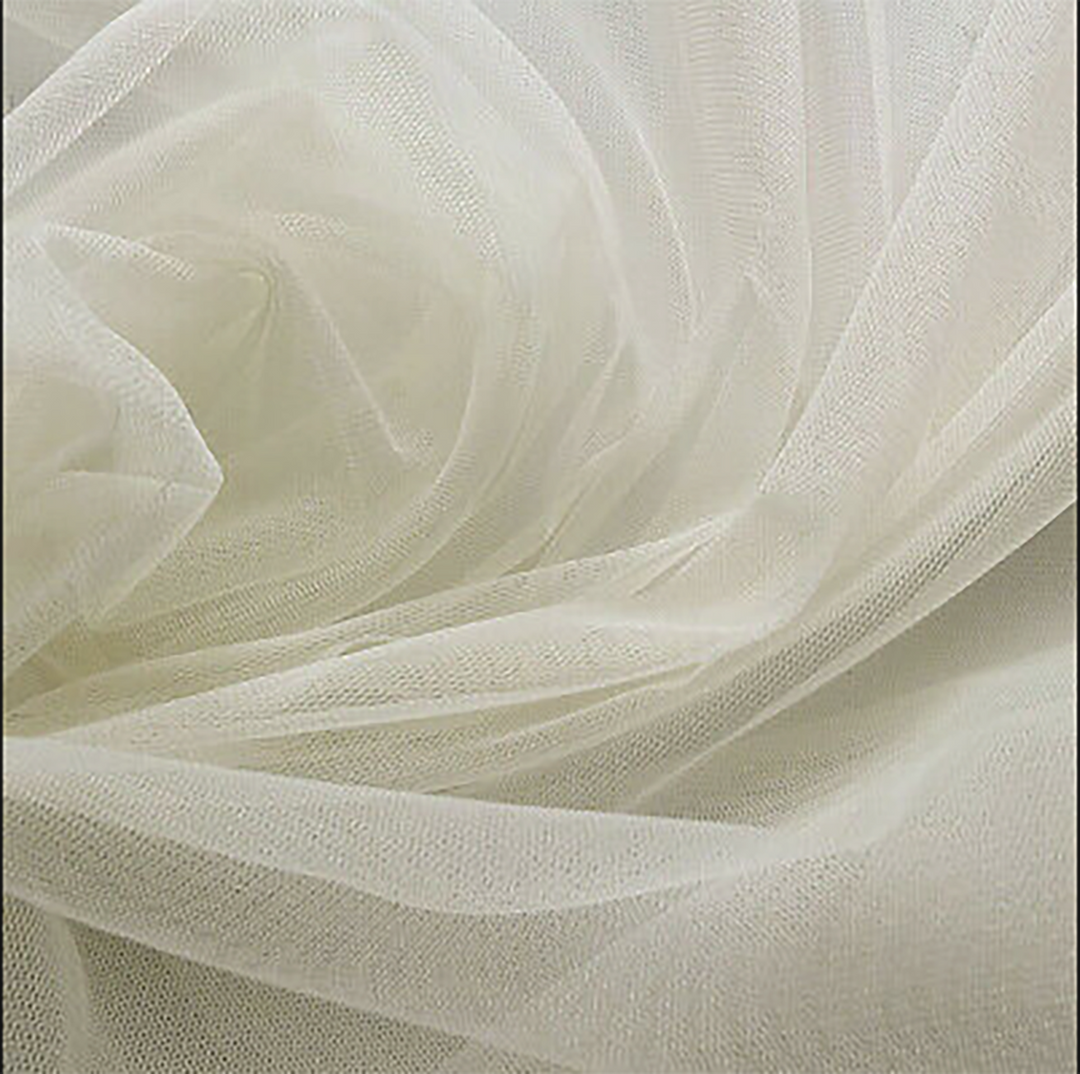 Large Soft Tulle Fabric Roll - Ivory (1.6x36m)