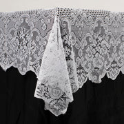 White Lace Rectangle Tablecloth (152x213cm) close 2