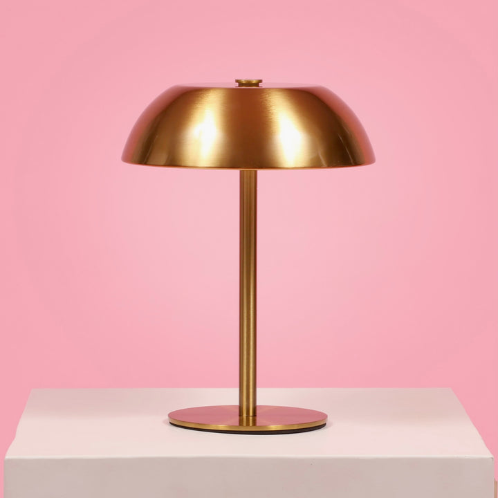 Portable Rechargeable Table Lamp - Gold Dome