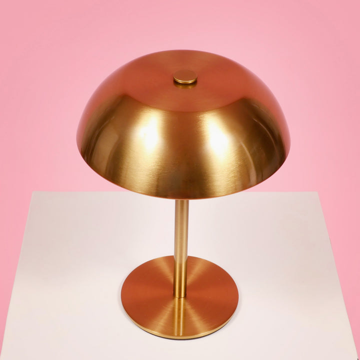 Portable Rechargeable Table Lamp - Gold Dome