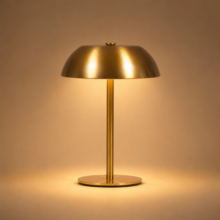 Portable Rechargeable Table Lamp - Gold Dome