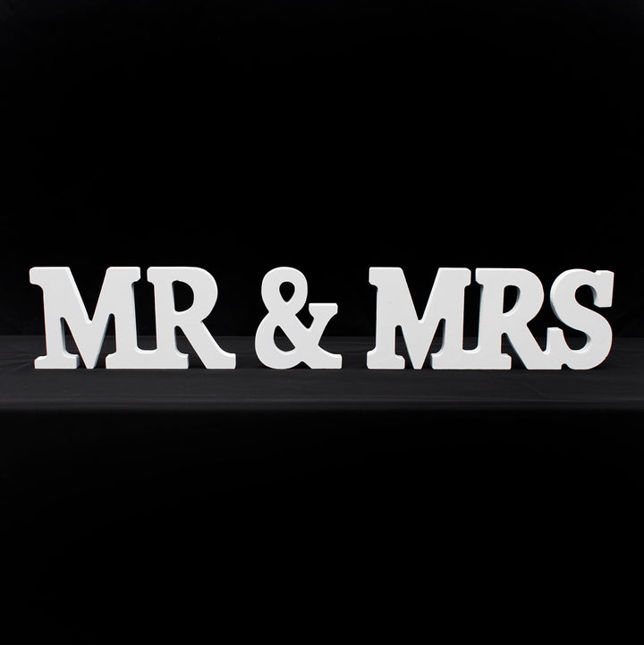 CLEARANCE MR & MRS Wooden Letter Set