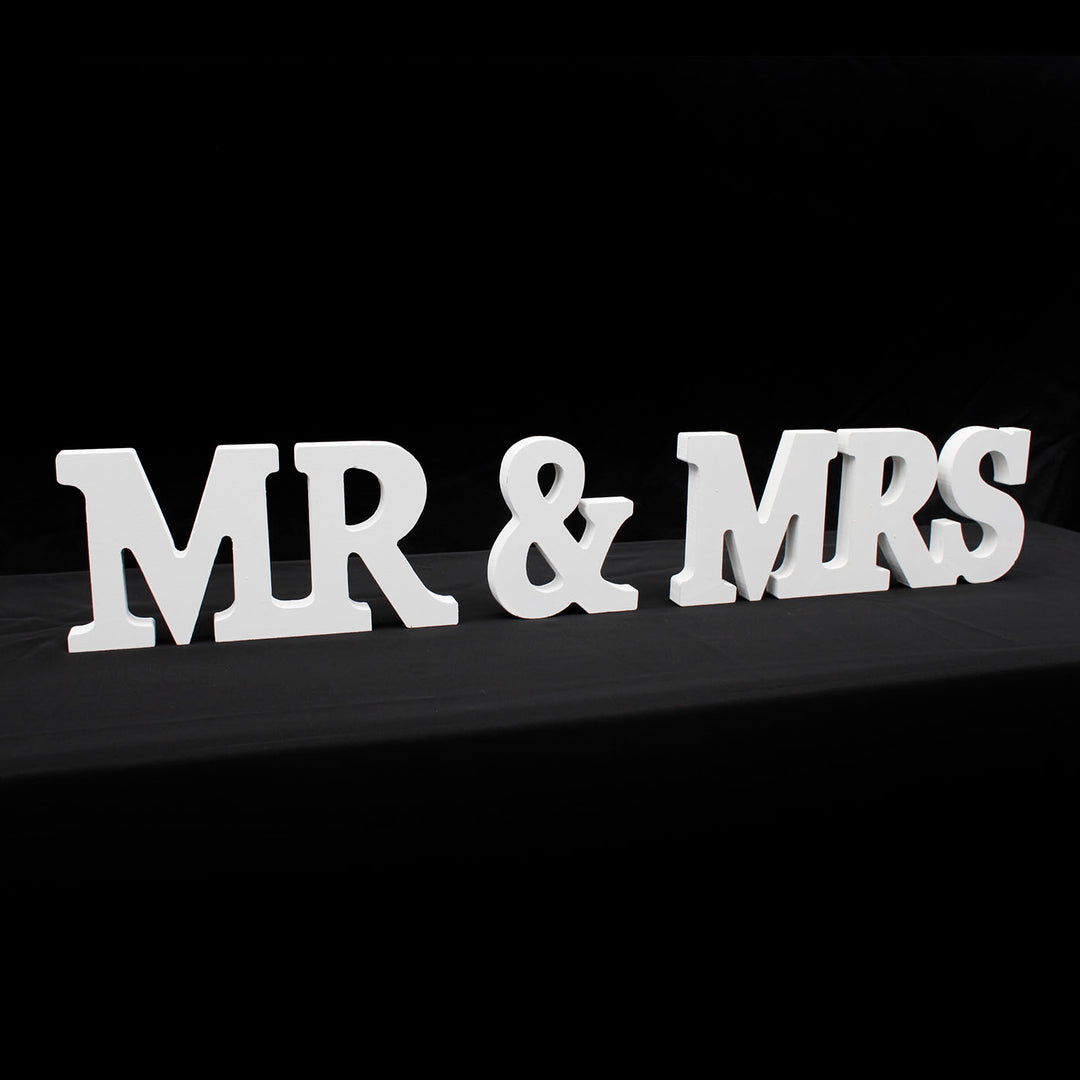 CLEARANCE MR & MRS Wooden Letter Set