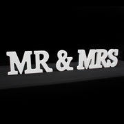 MR & MRS Wooden Letter Set