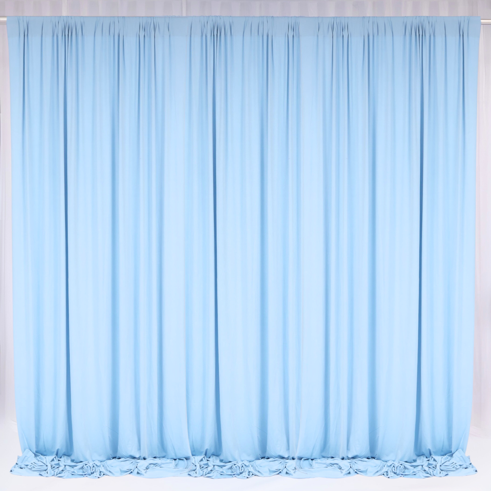 Lycra Backdrop Convertible Panels - Light Blue (1.6x3m), 3 panels together