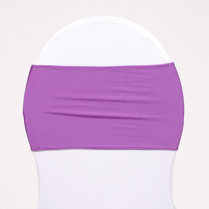 Lycra Chair Bands Shimmer - Lilac