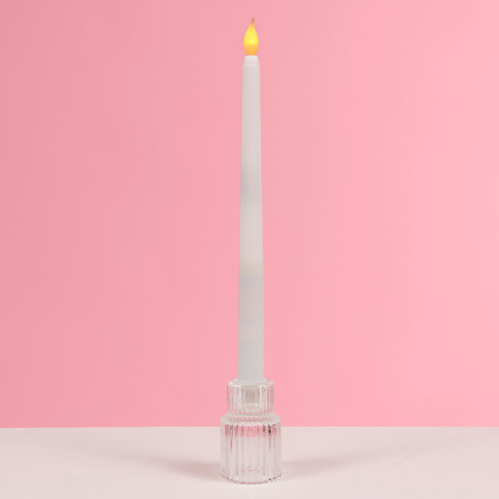 LED Flameless Taper Candle - White