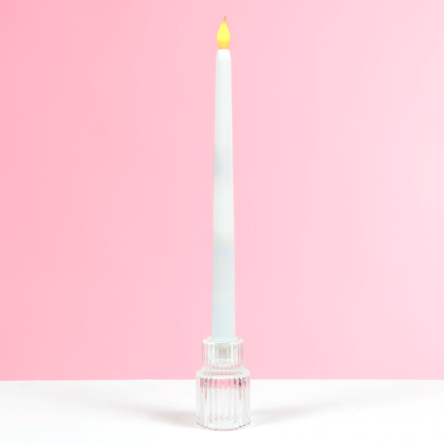 LED Flameless Taper Candle - White