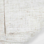 Linen Polyester Ivory Tablecloth - Close up to see colour and natural fibres within fabric