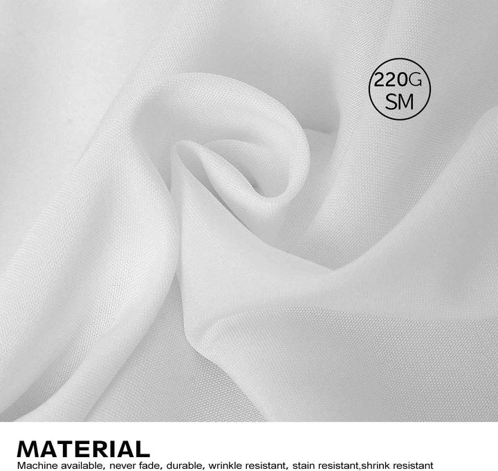 White Round Tablecloth (260cm) GSM