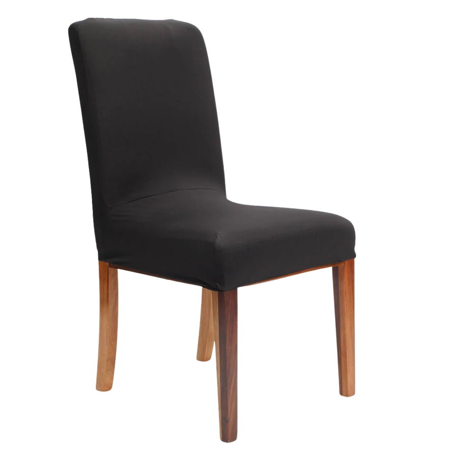 Lycra Dining Chair Covers (Toppers) - Black